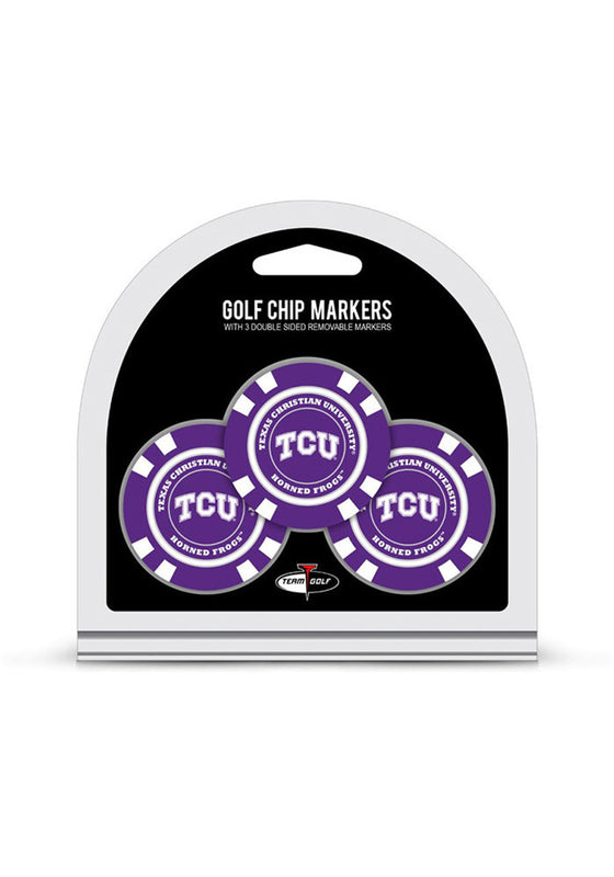 TCU Horned Frogs Golf Chip with Marker 3 Pack - Special Order