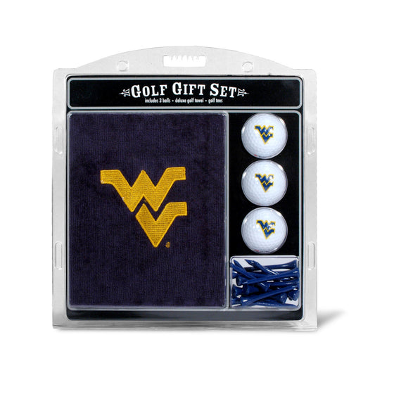 West Virginia Mountaineers Golf Gift Set with Embroidered Towel - Special Order