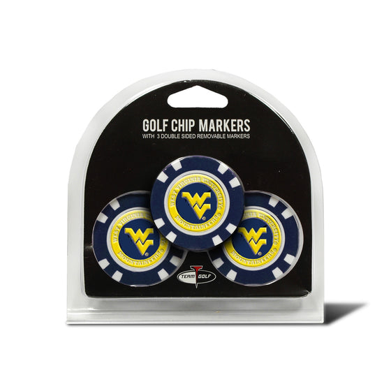 West Virginia Mountaineers Golf Chip with Marker 3 Pack - Special Order