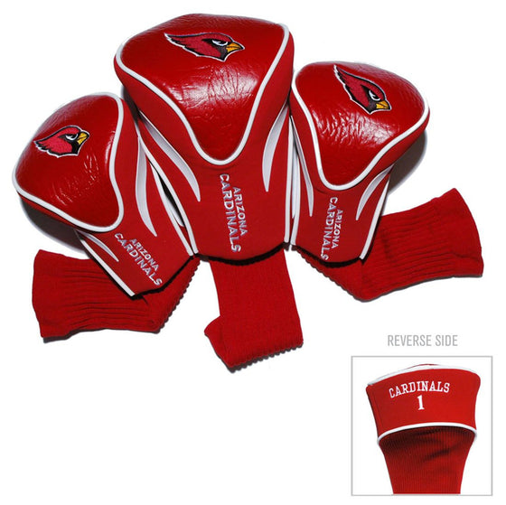 Arizona Cardinals Golf Club 3 Piece Contour Headcover Set - Special Order