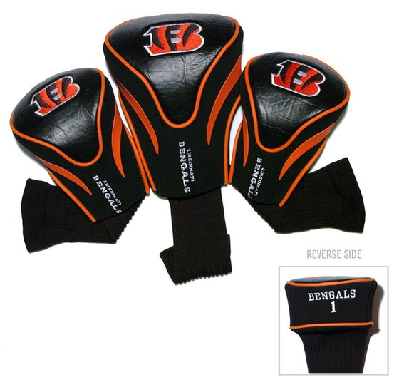 Cincinnati Bengals Golf Club 3 Piece Contour Headcover Set - Special Order