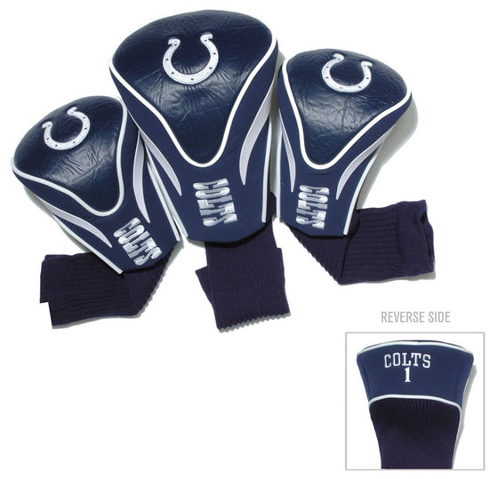 Indianapolis Colts Golf Club 3 Piece Contour Headcover Set - Special Order