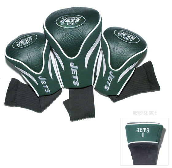 New York Jets Golf Club 3 Piece Contour Headcover Set - Special Order