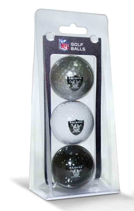 Las Vegas Raiders 3 Pack of Golf Balls