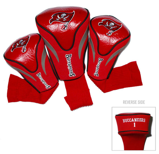 Tampa Bay Buccaneers Golf Club 3 Piece Contour Headcover Set - Special Order