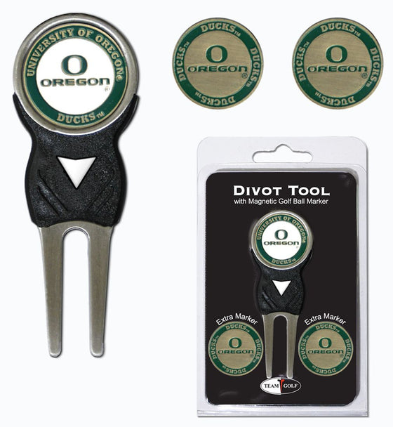 Oregon Ducks Golf Divot Tool with 3 Markers - Special Order