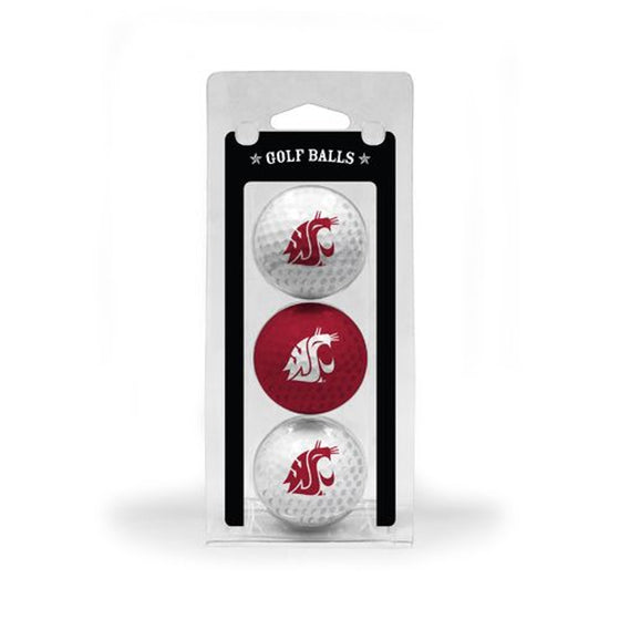 Washington State Cougars 3 Pack of Golf Balls - Special Order