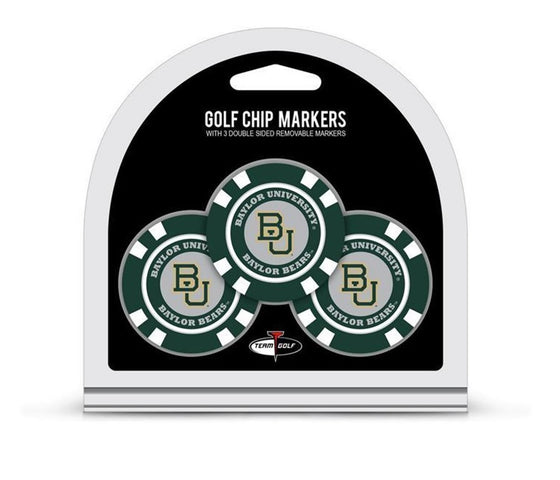 Baylor Bears Golf Chip with Marker 3 Pack - Special Order