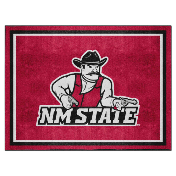 New Mexico State Lobos 8ft. x 10 ft. Plush Area Rug