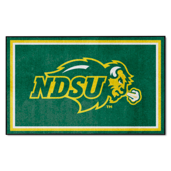 North Dakota State Bison 4ft. x 6ft. Plush Area Rug