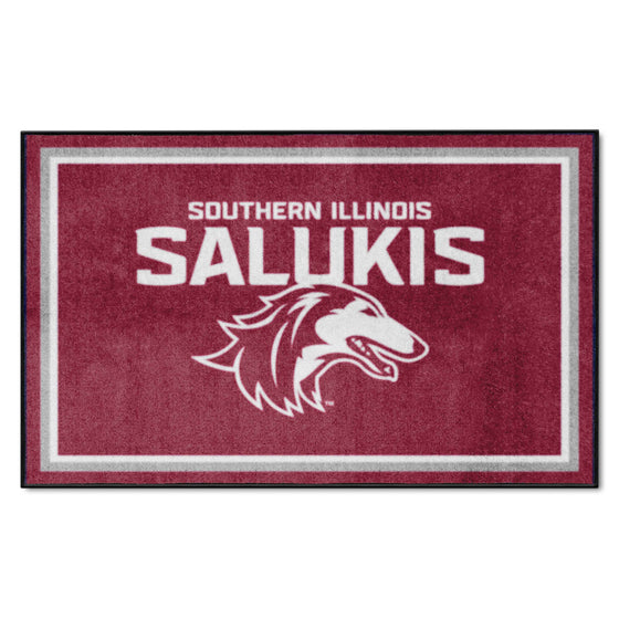 Southern Illinois Salukis 4ft. x 6ft. Plush Area Rug