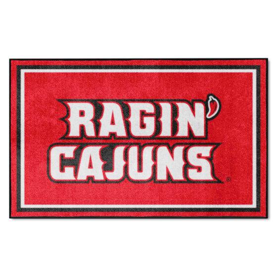 Louisiana-Lafayette Ragin' Cajuns 4ft. x 6ft. Plush Area Rug