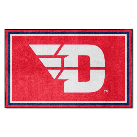 Dayton Flyers 4ft. x 6ft. Plush Area Rug