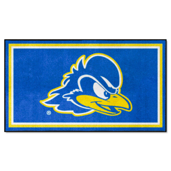 Delaware Blue Hens 3ft. x 5ft. Plush Area Rug