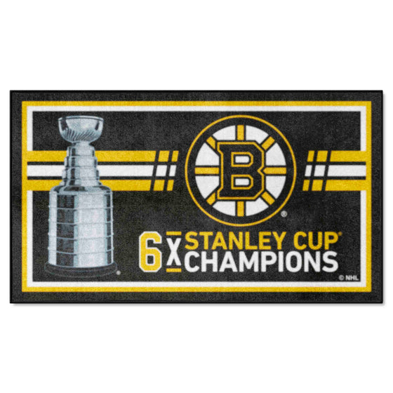 Boston Bruins Dynasty 3ft. x 5ft. Plush Area Rug