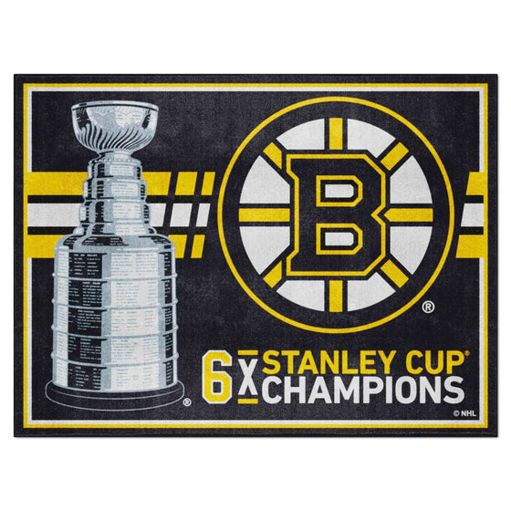 Boston Bruins Dynasty 8ft. x 10 ft. Plush Area Rug