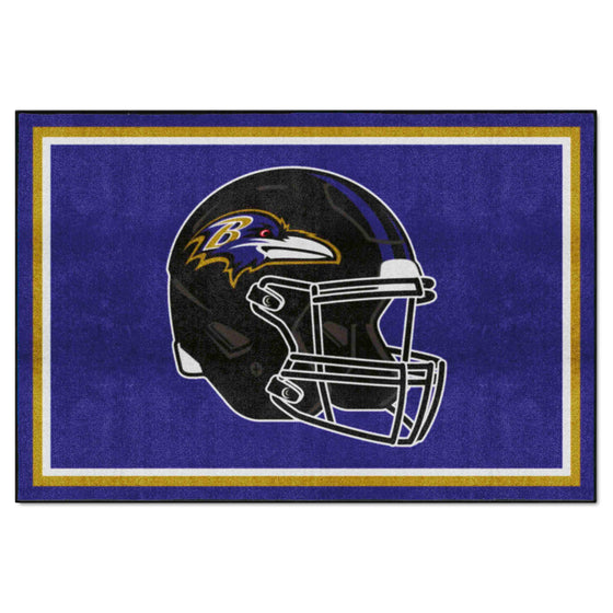 Baltimore Ravens 5ft. x 8 ft. Plush Area Rug