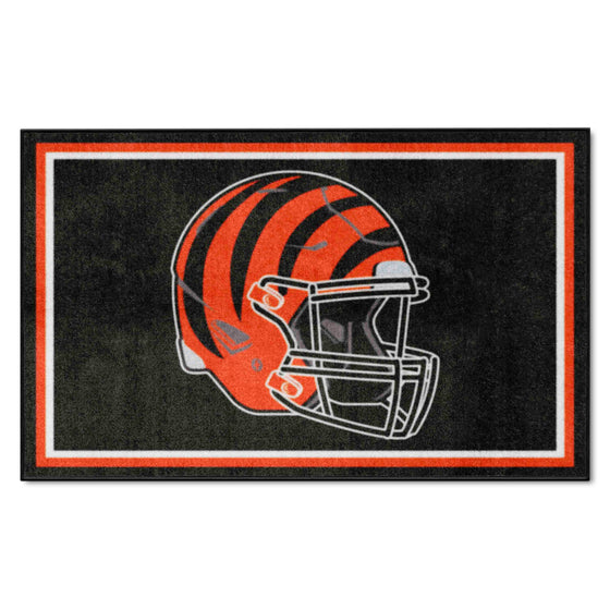 Cincinnati Bengals 4ft. x 6ft. Plush Area Rug