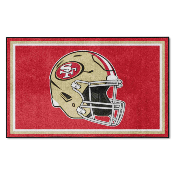 San Francisco 49ers 4ft. x 6ft. Plush Area Rug