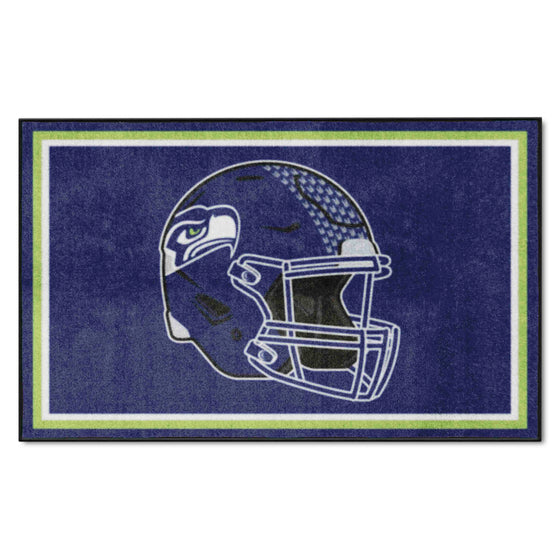 Seattle Seahawks 4ft. x 6ft. Plush Area Rug