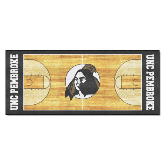 UNC Pembroke Braves Court Runner Rug - 30in. x 72in.