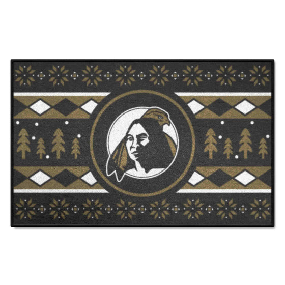 UNC Pembroke Braves Holiday Sweater Starter Mat Accent Rug - 19in. x 30in.