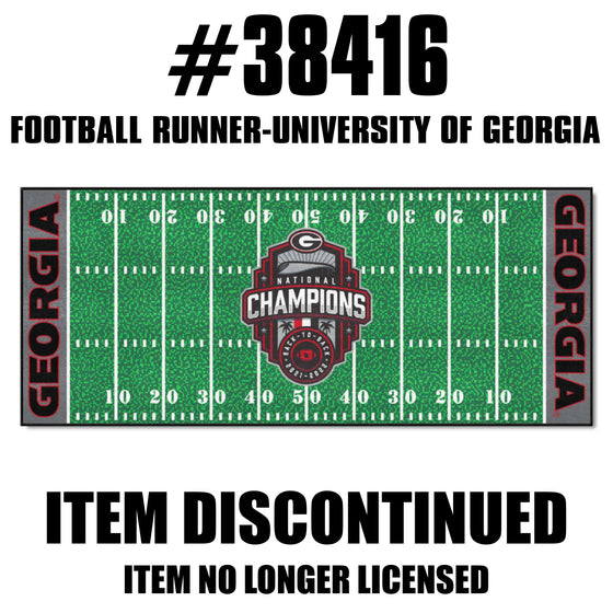 Georgia 2022-23 National Champions Football Field Runner