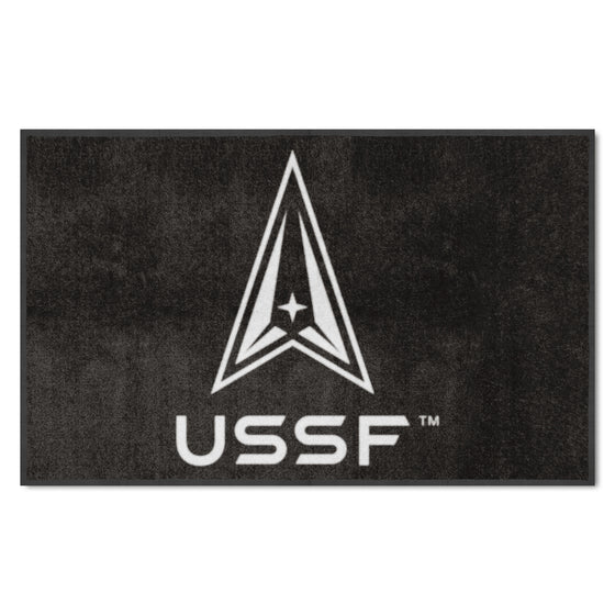 U.S. Space Force 4X6 High-Traffic Mat with Durable Rubber Backing - Landscape Orientation