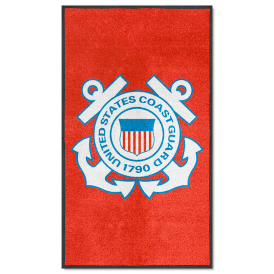 U.S. Coast Guard 3X5 High-Traffic Mat with Durable Rubber Backing - Portrait Orientation