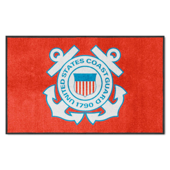 U.S. Coast Guard 4X6 High-Traffic Mat with Durable Rubber Backing - Landscape Orientation