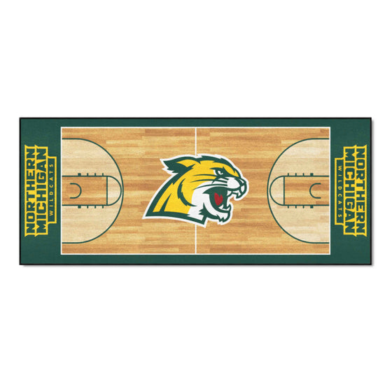 Northern Michigan University Wildcats Court Runner Rug - 30in. x 72in.