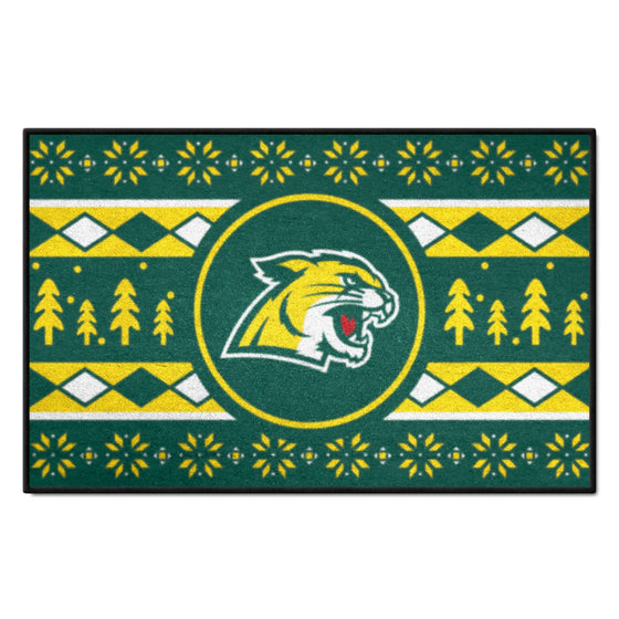 Northern Michigan University Wildcats Holiday Sweater Starter Mat Accent Rug - 19in. x 30in.