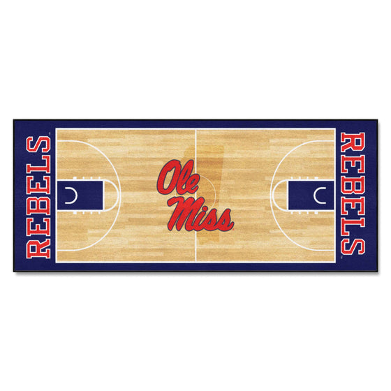 Ole Miss Rebels Court Runner Rug - 30in. x 72in.