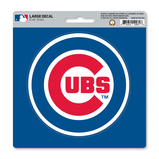 Chicago Cubs Large Decal Sticker