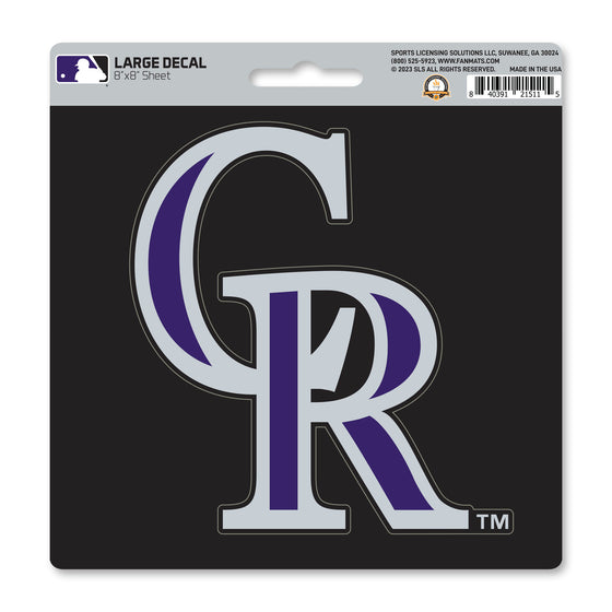 Colorado Rockies Large Decal Sticker