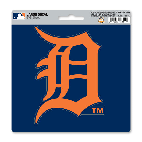 Detroit Tigers Large Decal Sticker