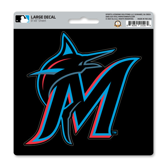 Miami Marlins Large Decal Sticker