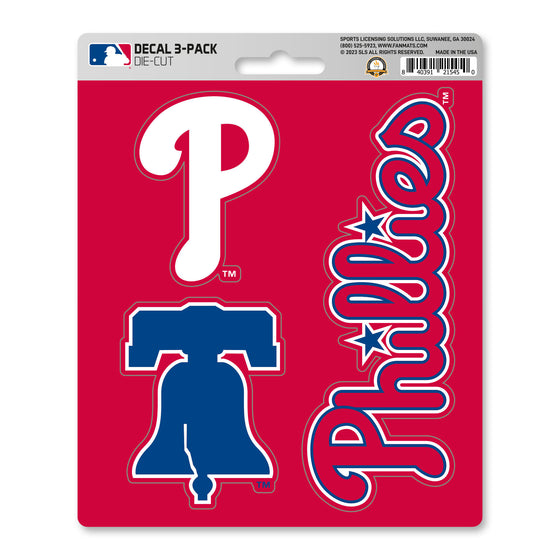 Philadelphia Phillies 3 Piece Decal Sticker Set