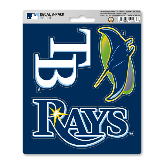 Tampa Bay Rays 3 Piece Decal Sticker Set