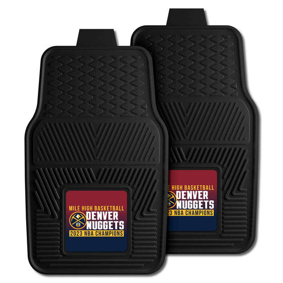 Denver Nuggets 2023 NBA Finals Champions Heavy Duty Car Mat Set - 2 Pieces