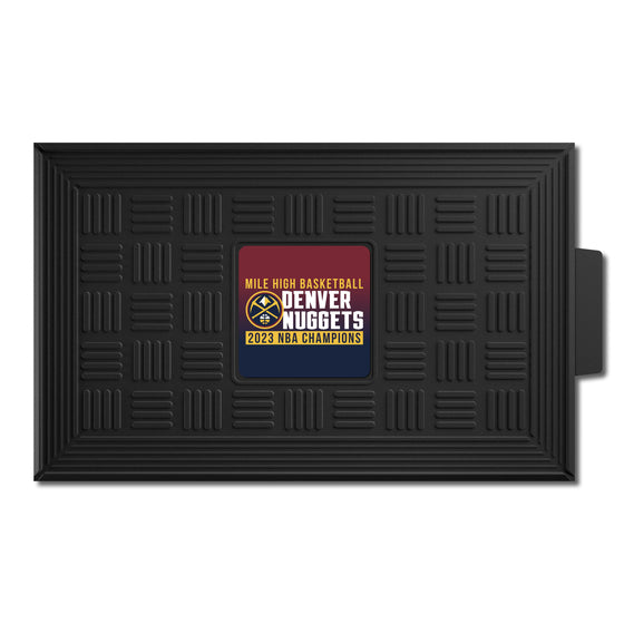 Denver Nuggets 2023 NBA Finals Champions Heavy Duty Vinyl Medallion Door Mat - 19.5in. x 31in.