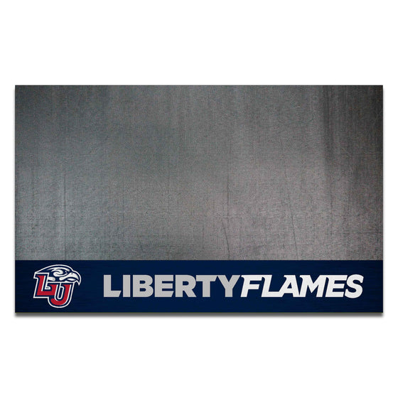 Liberty University Flames Vinyl Grill Mat - 26in. x 42in.