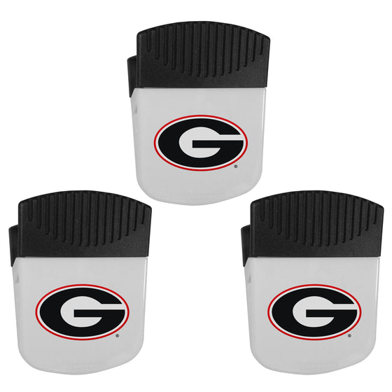 Georgia Bulldogs Chip Clip Magnets, 3pk