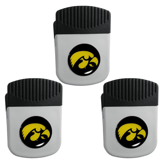 Iowa Hawkeyes Chip Clip Magnet with Bottle Opener, 3pk