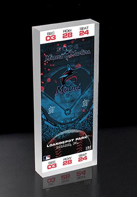 Miami Marlins 2024 3D Ticket BlocKart