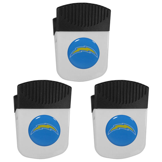 Los Angeles Chargers Chip Clip Magnet with Bottle Opener, 3pk