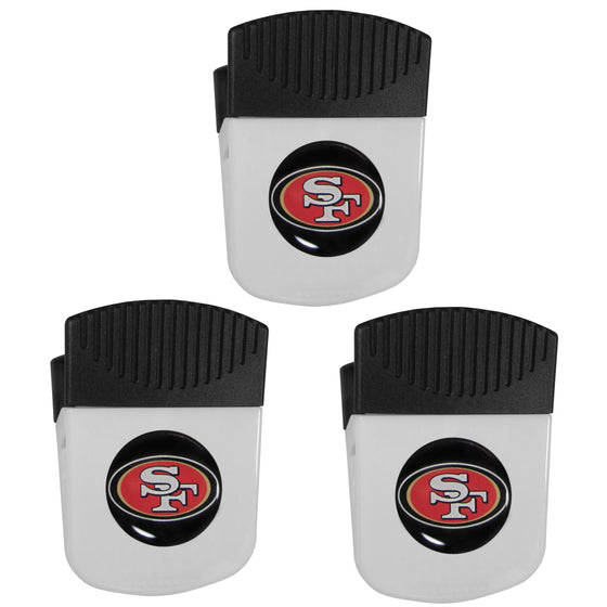 San Francisco 49ers Chip Clip Magnet with Bottle Opener, 3pk