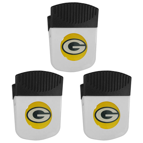 Green Bay Packers Chip Clip Magnet with Bottle Opener, 3pk