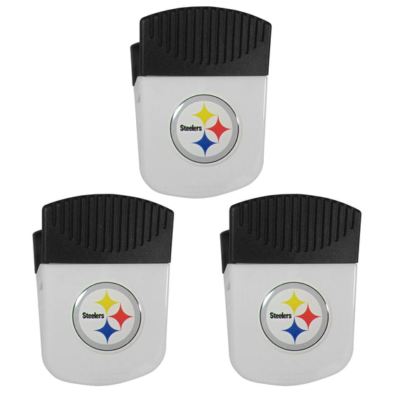 Pittsburgh Steelers Chip Clip Magnet with Bottle Opener, 3pk