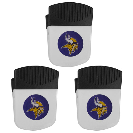 Minnesota Vikings Chip Clip Magnet with Bottle Opener, 3pk